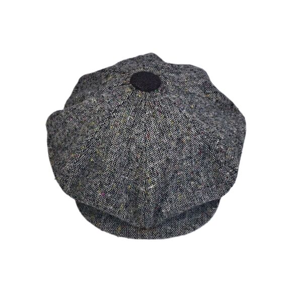 VINTAGE Dobbs Hat Newsboy Cap Fitted Men's Large Flat Cap UNION MADE IN USA - Picture 3 of 8